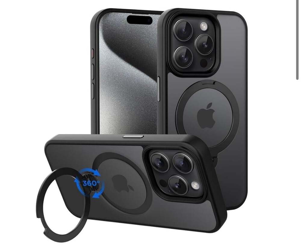 Cacoe Magnetic Case For Iphone 15 Pro Matte Black